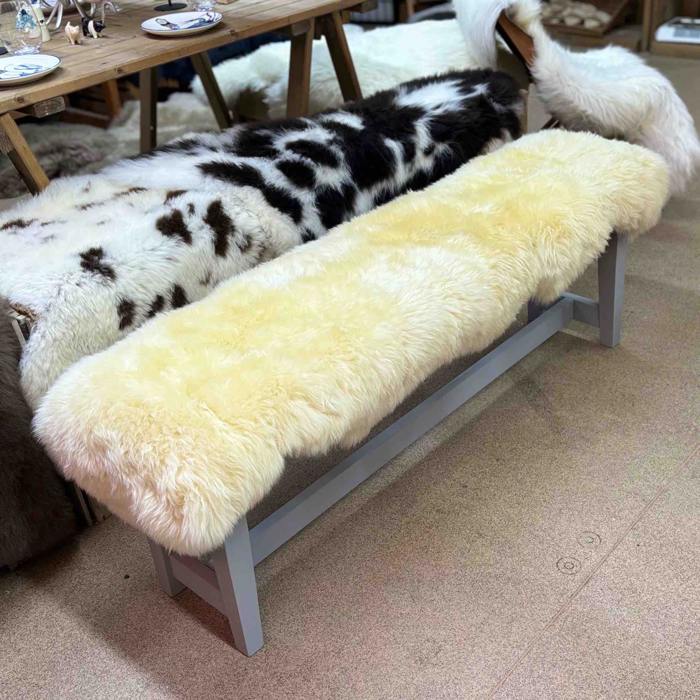 sheepskin Bench 