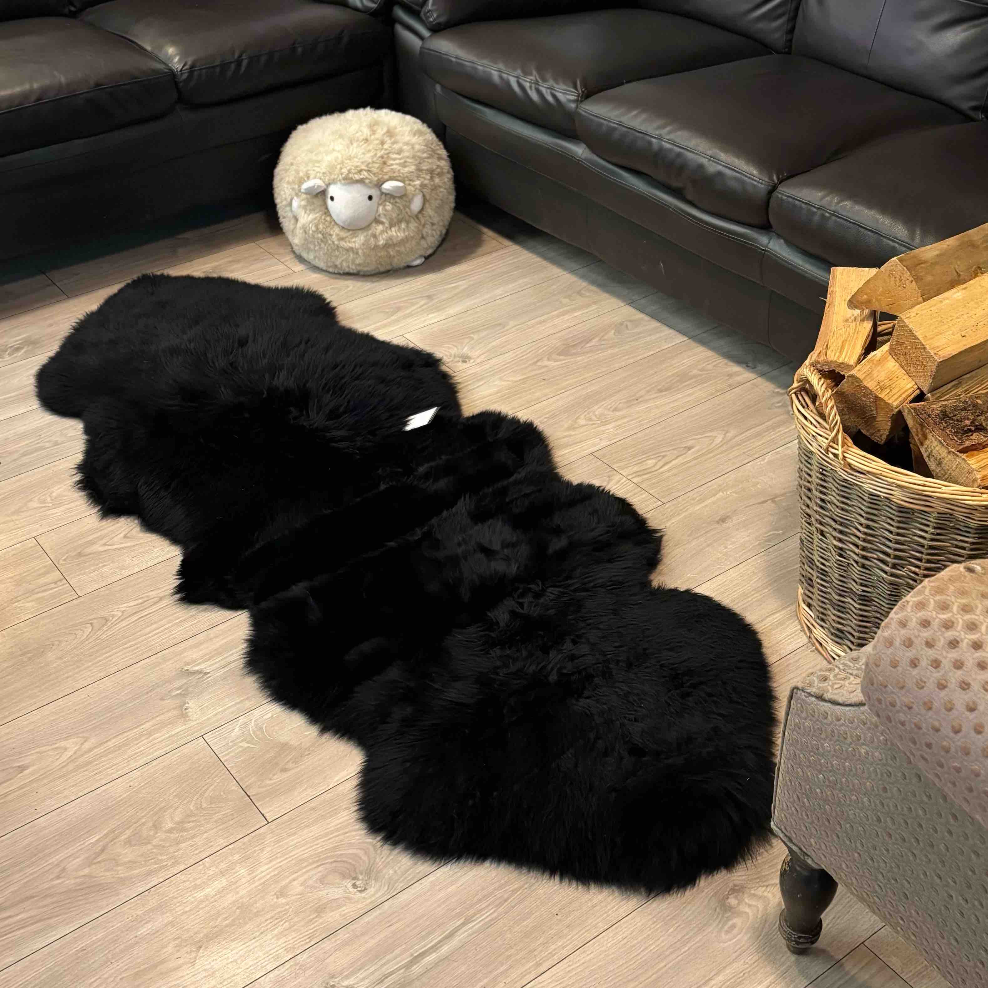 Double Sheepskin Rugs 160x 65 cm