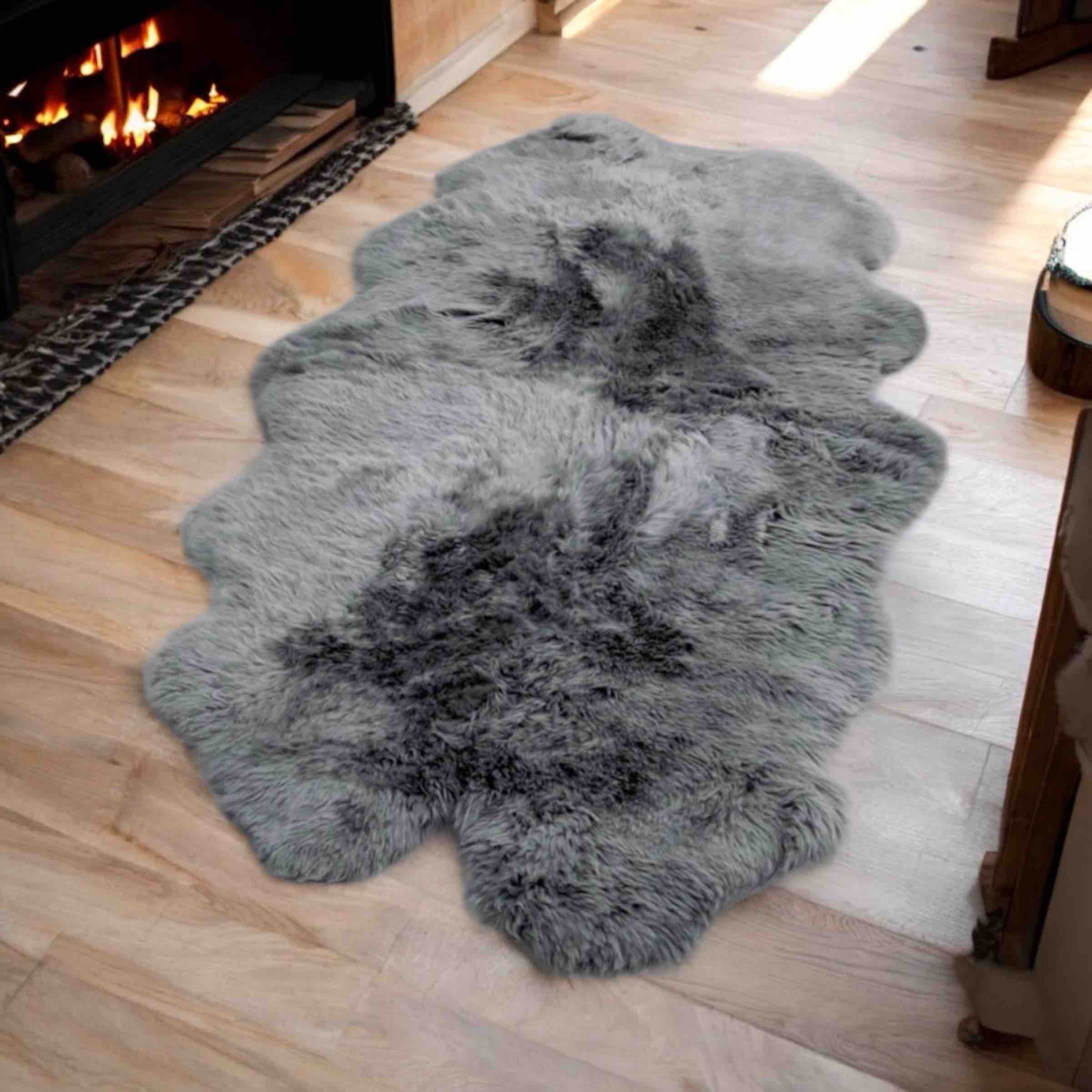 Quad Sheepskin Rug 180 x 105 cms