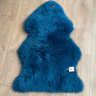 Extra Large Sheepskin Rugs Deep Pile Long Wool 100cm Plus Teal Blue