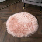 Round Genuine Sheepskin Rug