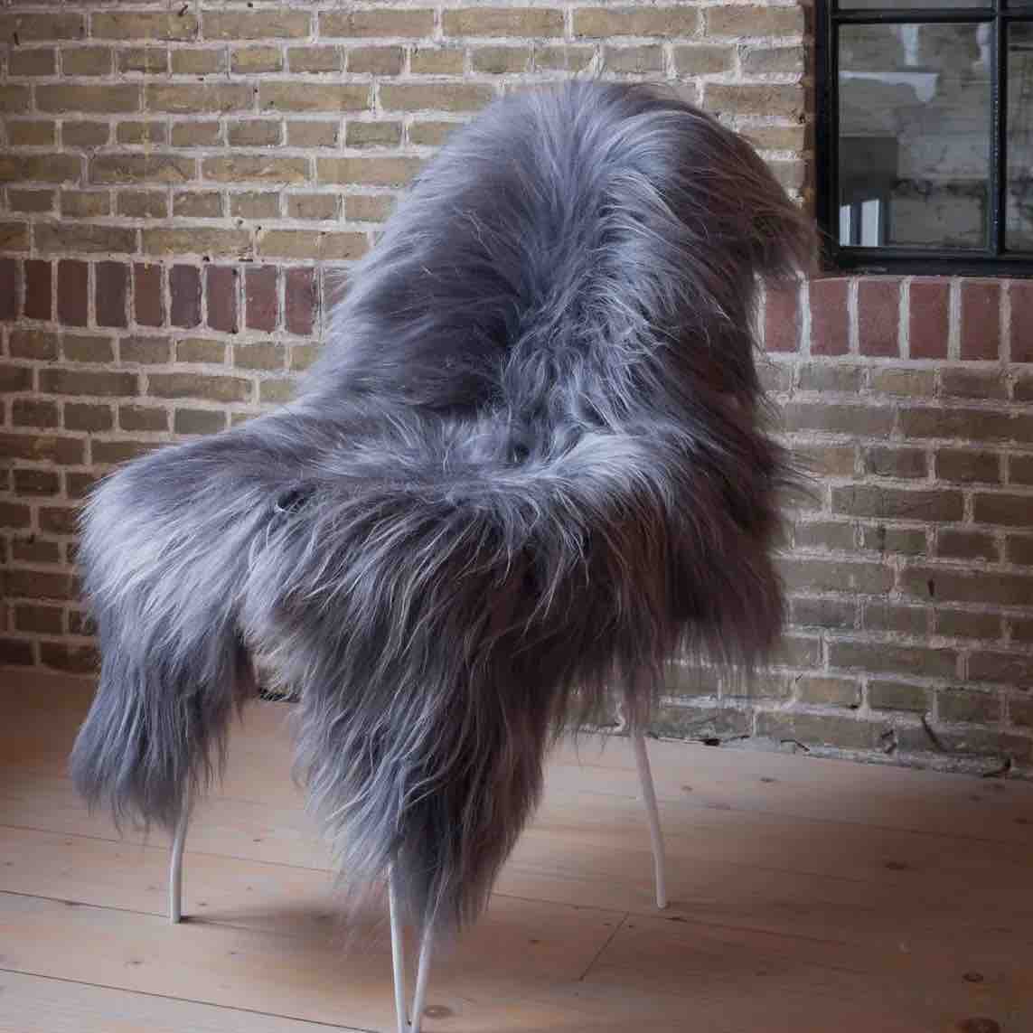 Buy Premium Quality | Grey Icelandic Sheepskin Throw Rug 038