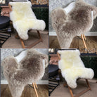 4 MEDIUM GENUINE SHEEPSKIN RUGS