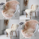 Sheepskin Rugs Set Of 2 Baby Pink 2 Ivory Extra Large 100 cms - The Old Piggery Farm Shop